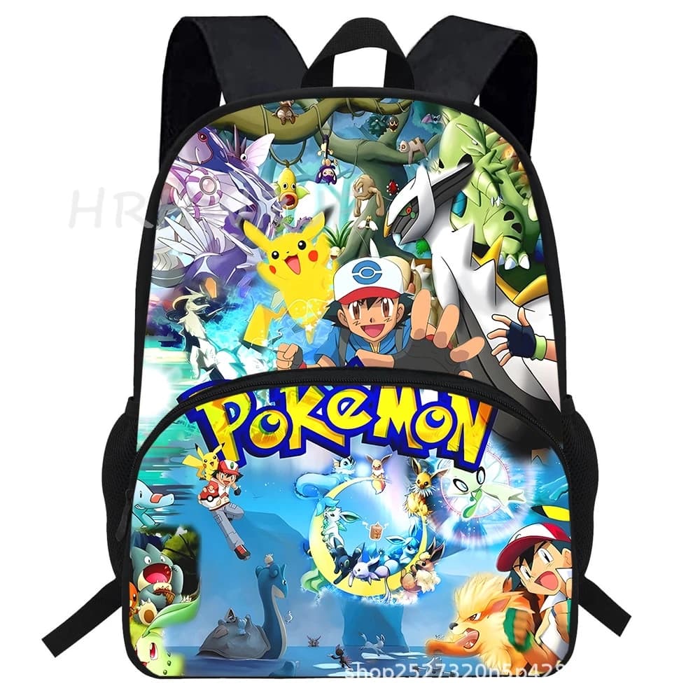 Cartoon Pikachu School Bags Primary Boys Girls Orthopedic Backpacks Children Satchel Games Book bag Kids School Mochilas