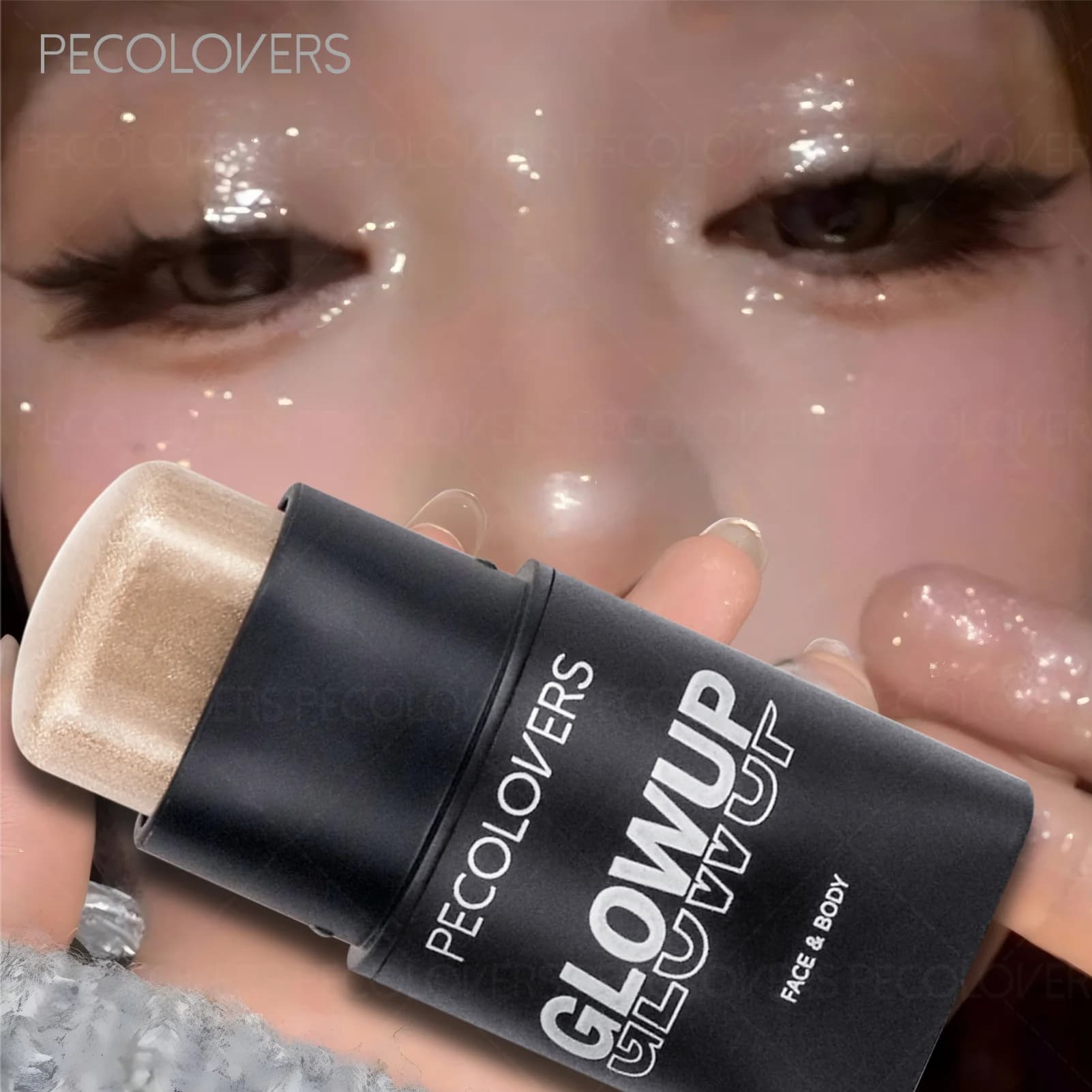 Stick per Trucco 3-in-1, Versatile per Contorno, Blush e Illuminante, Strumento Cosmetico per il Viso Economico e Modulabile