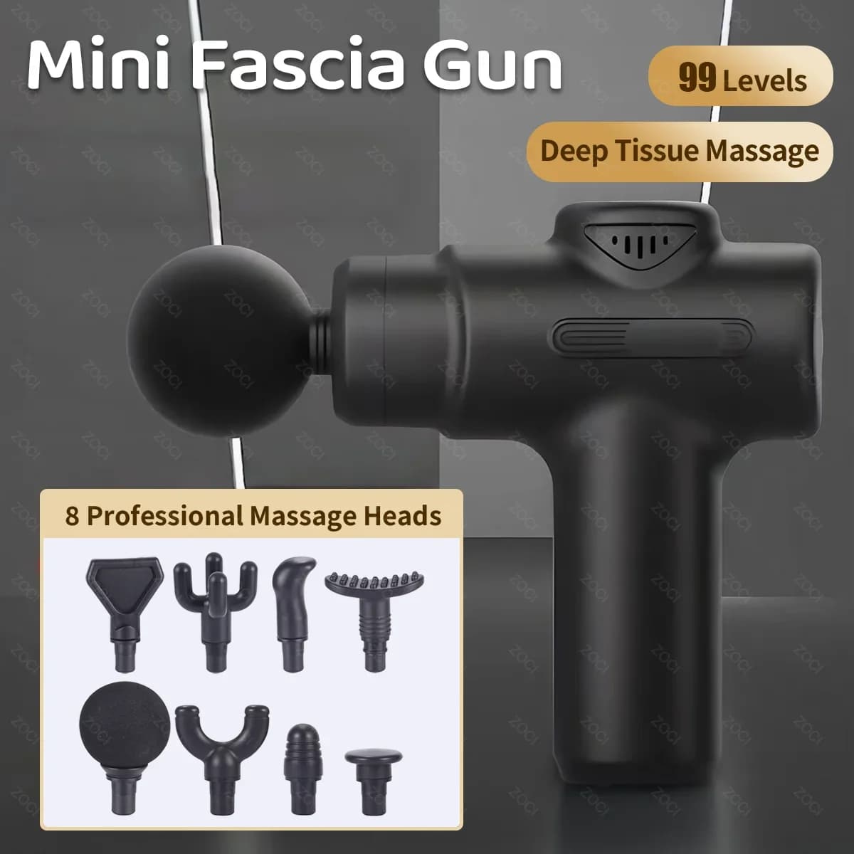 Mini Vibration Muscle Massage Gun 99 Level Band Gun Portable Massage Gun Digital Display Deep Fabric Massage Massage For Body