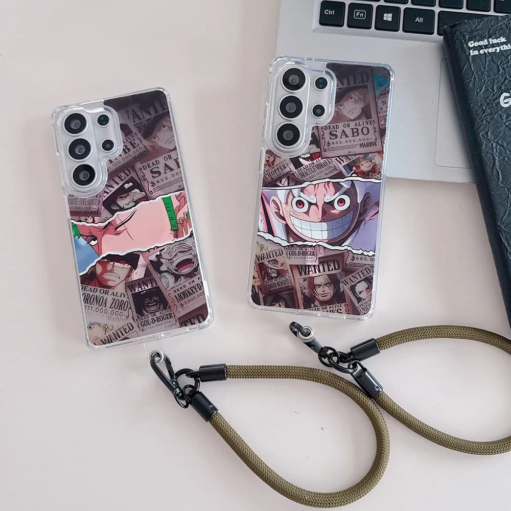 Anime One Piece Luffy Roronoa Zoro Magnetic Magsafe Wireless Charge Phone Case For Samsung Galaxy S26 25 24 23 Ultra Puls Cover