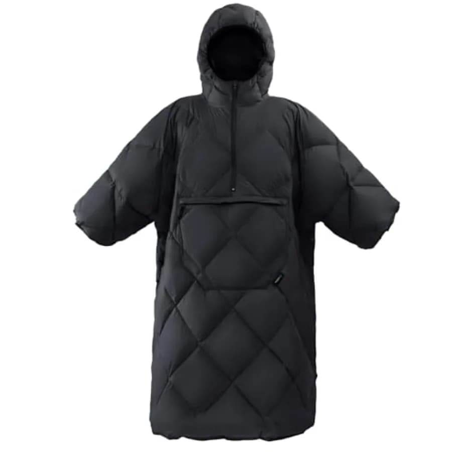 Recycled, Waterproof Camping Cover, Foldable Ultralight Poncho, Outdoor Stadium Cover