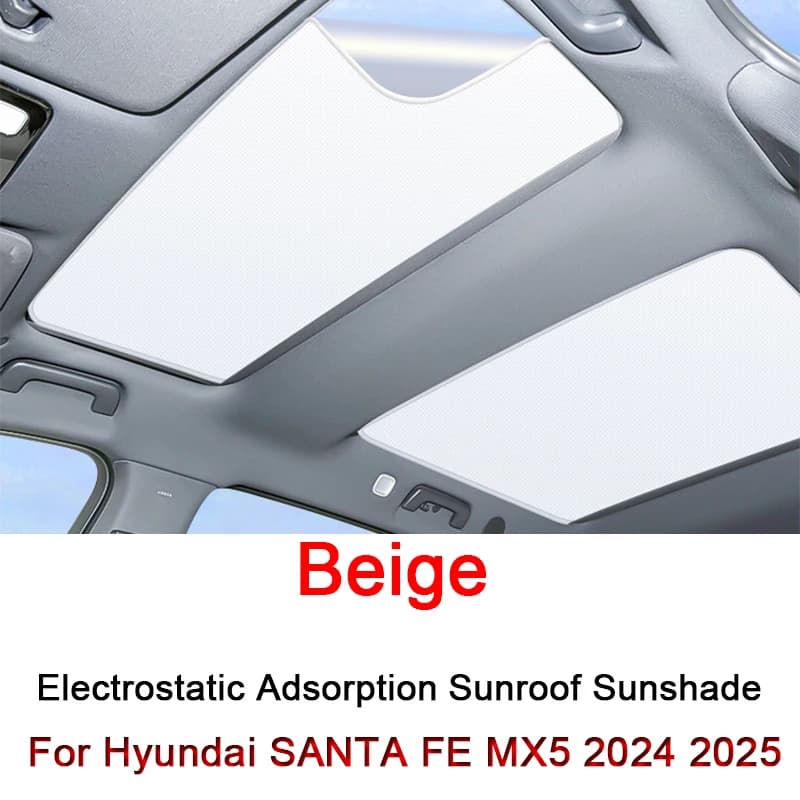 Per Hyundai SANTA FE MX5 2024 2025 Adsorbimento Elettrostatico Auto Tetto Parasole Lucernario Cieco Ombreggiatura Parabrezza Tetto Apribile Copertura