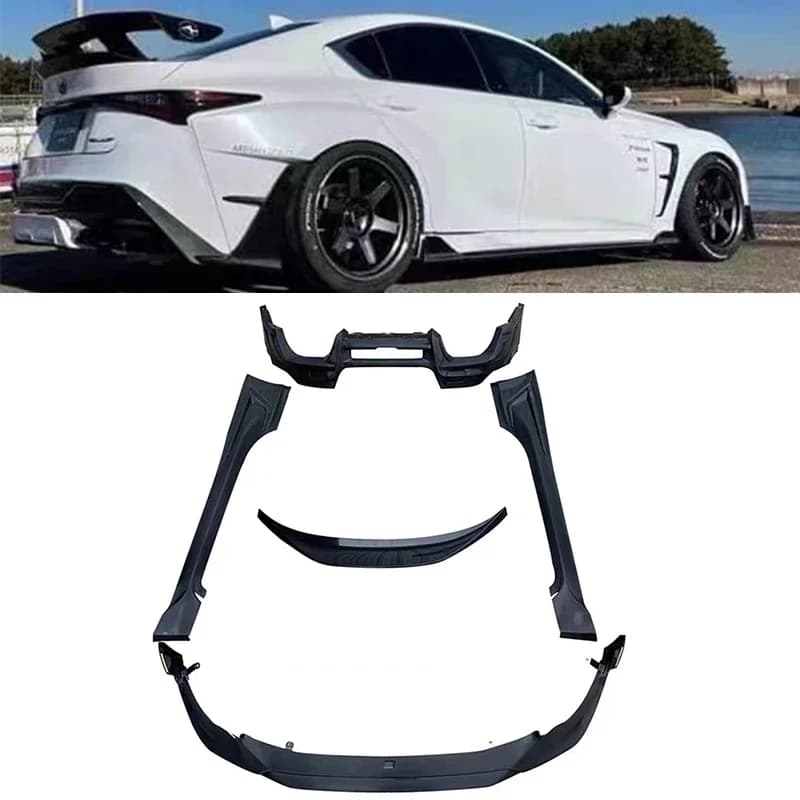 For Toyota GR86 Subaru BRZ 2021 2022 2023 ABS Matte Black Bumper Front Lip Rear Diffuser Side Skirt Spoiler Body Kit