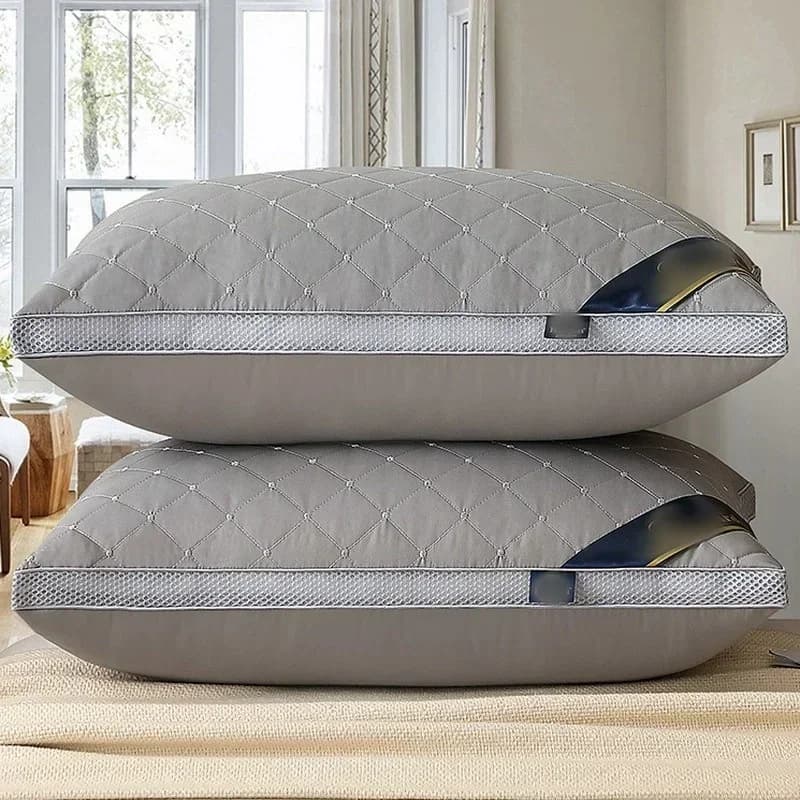 Cuscino Ortopedico Singolo per Studenti, Supporto Cervicale, Aiuto per il Sonno, Nucleo ad Alta Resilienza Non Collassabile, per Casa, Dormitorio, Hotel