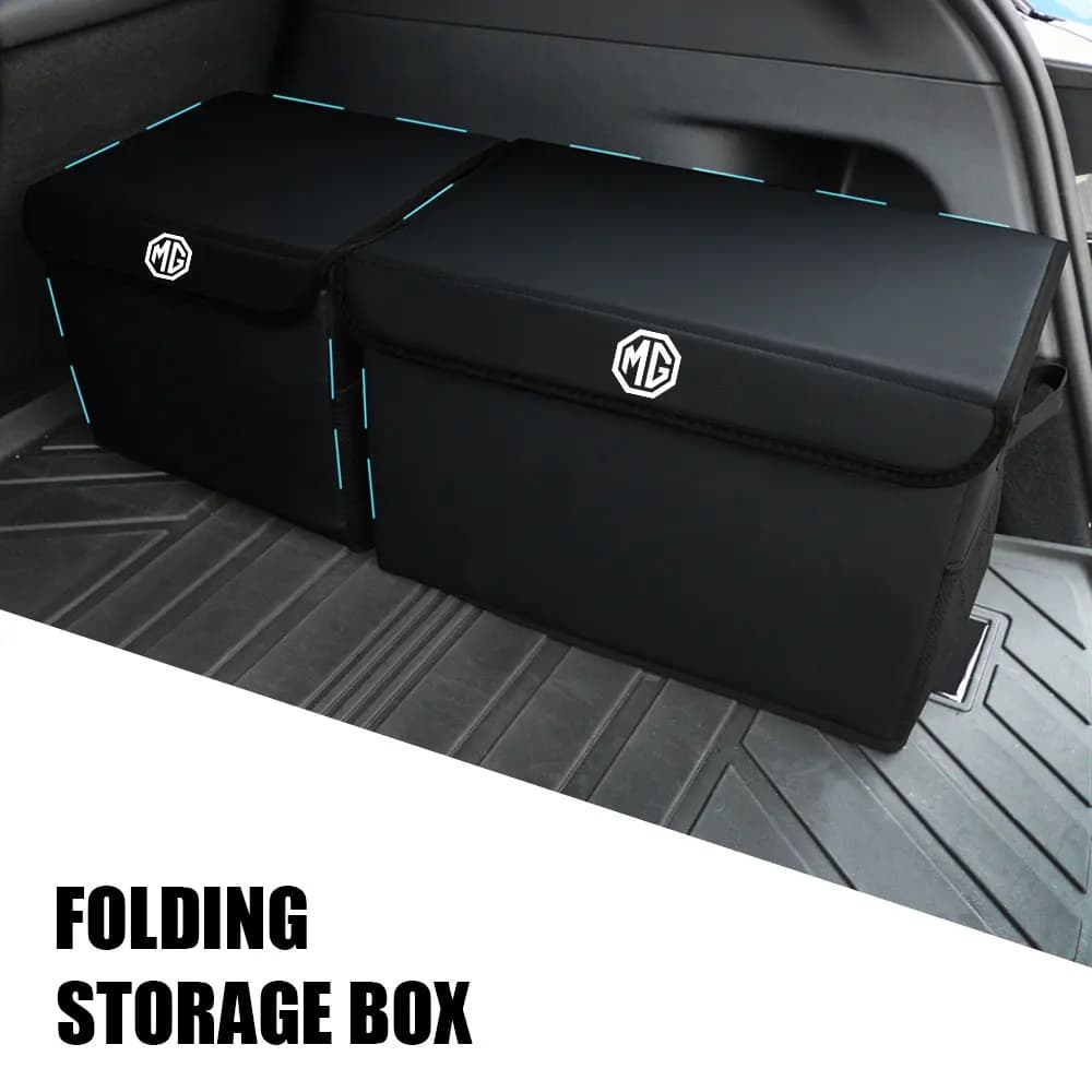 Accessori per auto Borse portaoggetti in pelle Tronco Scatola portaoggetti da viaggio per Morris Garages MG MG3 MG5 MG6 MG7 ZS 3SW GT EZS EHS Phev ZT