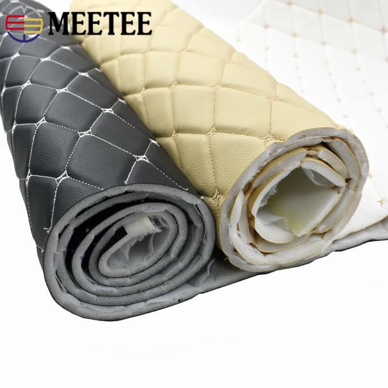 45*160cm PVC Synthetic Leather Fabric for Car Floor Mat Seat Decor Faux Leathers Trim Automotive Interior DIY Sewing Accessories