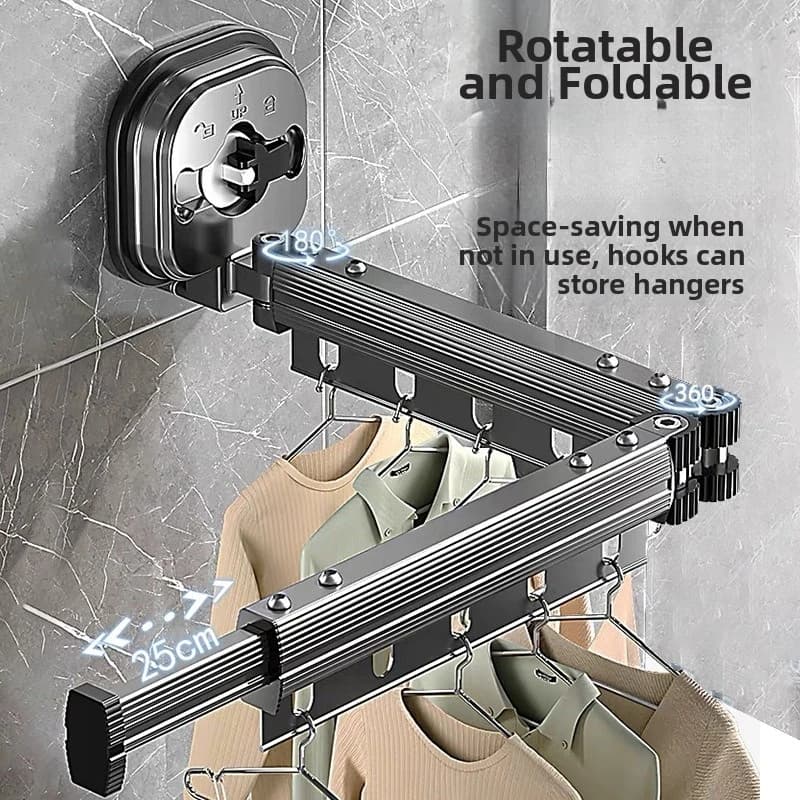 Stendibiancheria Retractable Space Saving, Foldable Stendini for Laundry, Wall Stendibiancheria