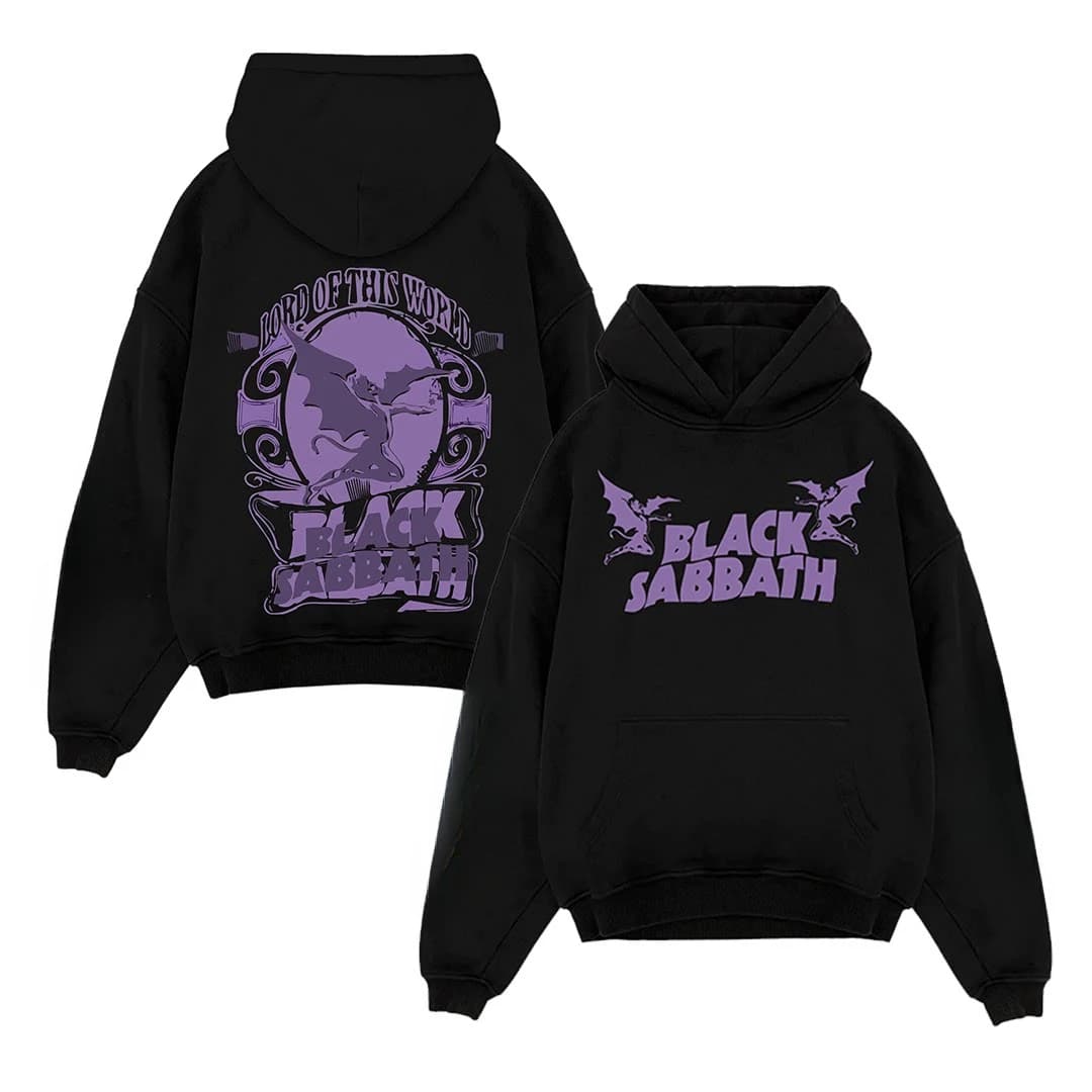 Black Sabbath Heavy Metal Rock Band Casual Loose Men's and Women's Hooded Sweatshirts Top 2026 New Band