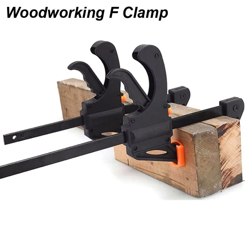 Woodworking clamp F Clip kit to squeeze fast-release rigid hamster speed Long carpenter set Nylon legwork bar 4 inch manual tool