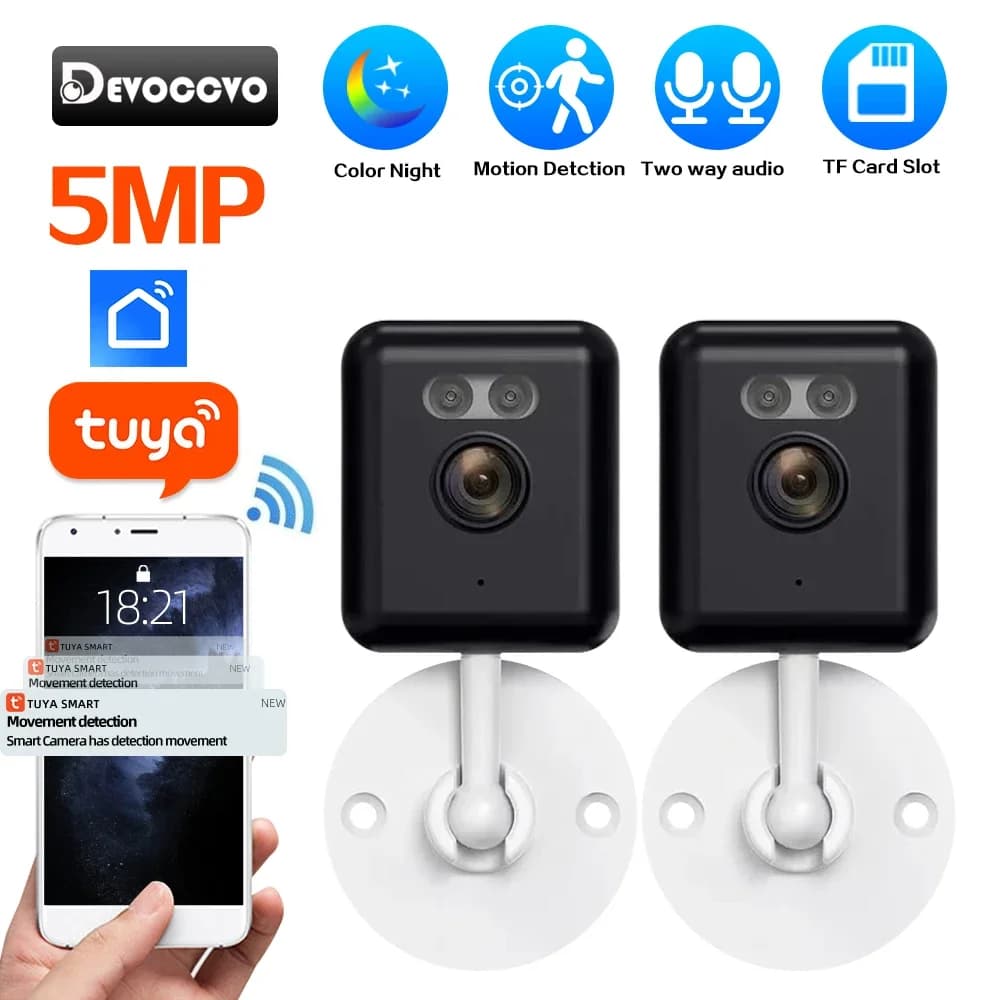 5 MP Indoor Video Camera Wifi Wireless Security Camera CCTV Motion Detection Smart Life Baby Monitor Tuya Smart