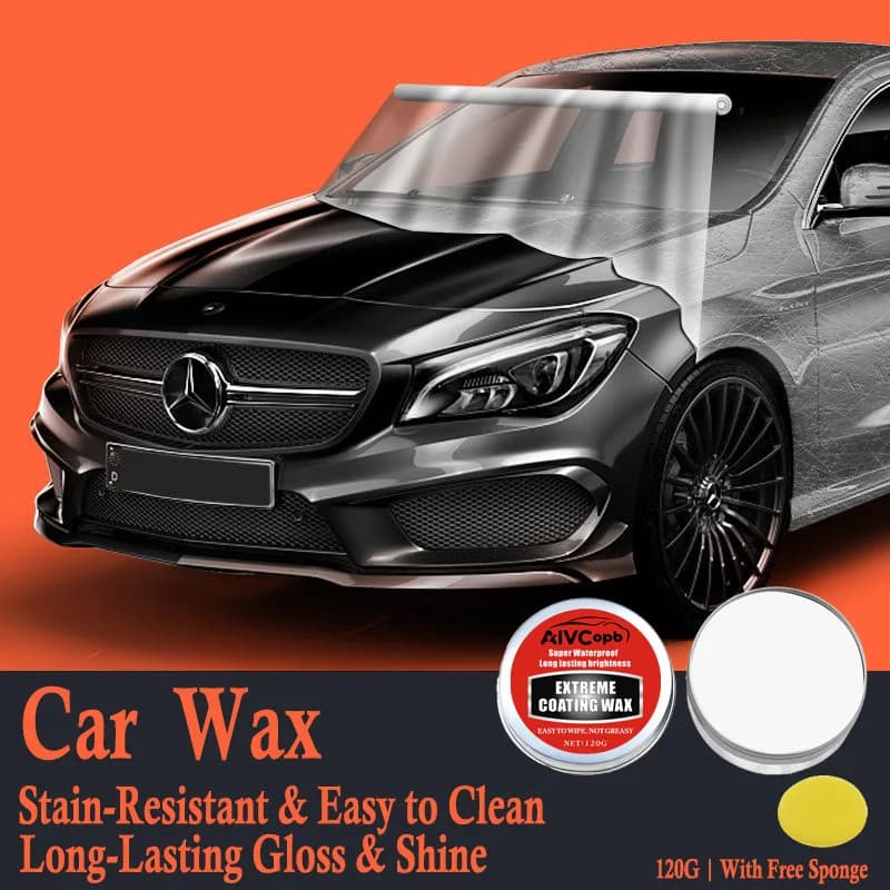 Cera per Auto con Rivestimento Estremo, Super Impermeabile, Lucentezza Duratura, Resistente alle Macchie, Facile da Pulire, Non Untuosa