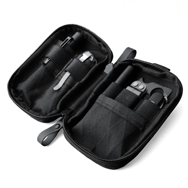 X-Pac Portable EDC Wallet Pouch EDC Pocket Organizer with Belt, EDC Pouch Organizer Utility Pouch for Multitools Money Cash Key