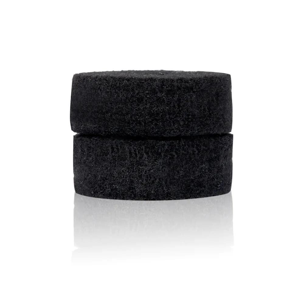 10 pezzi morbidi ​ 40 mm ​ Feltrini per Piatti Musicali ​ Rotondo ​ Grigio/Nero ​ ​ Set di Feltro per Piatti Musicali ​ ​ Ricambio Feltro per Tamburo