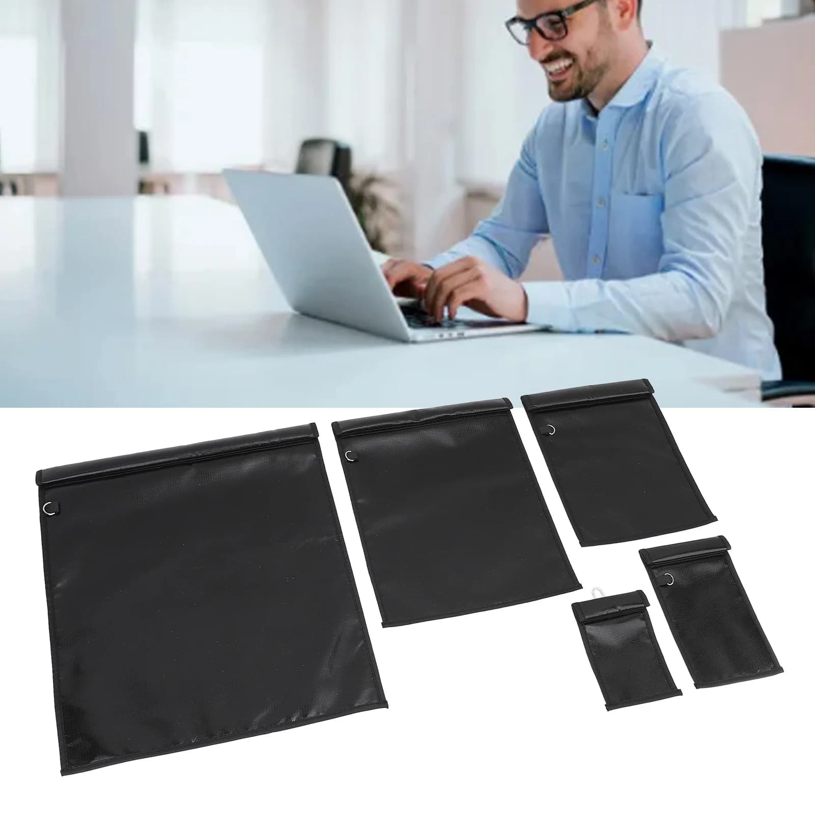 Faraday Bags blocco impermeabile ignifugo grande prevenire la borsa di tracciamento per Laptop Tablet Phone Car Key Faraday Bags