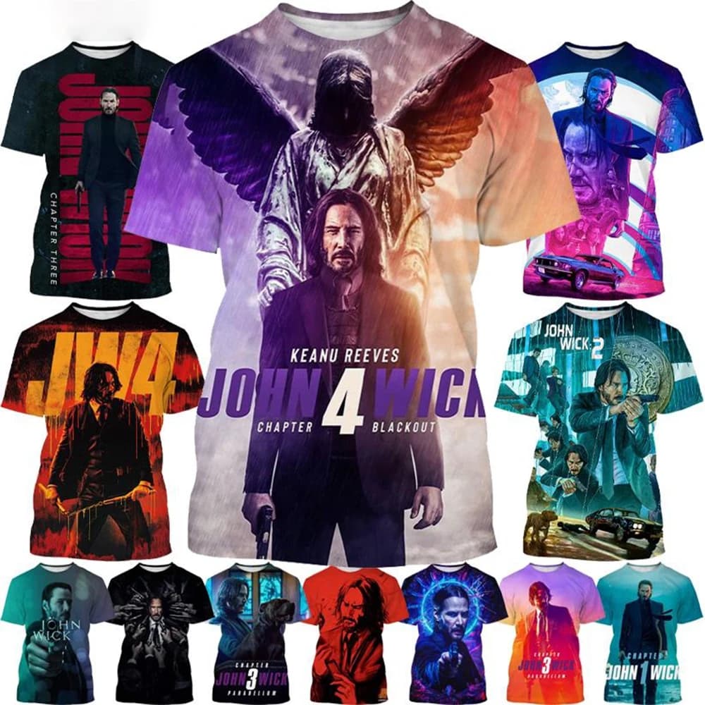 T-shirt con motivo stampato stampato in 3D di moda di vendita calda estiva girocollo casual comoda top casual neutro a maniche corte a maniche corte