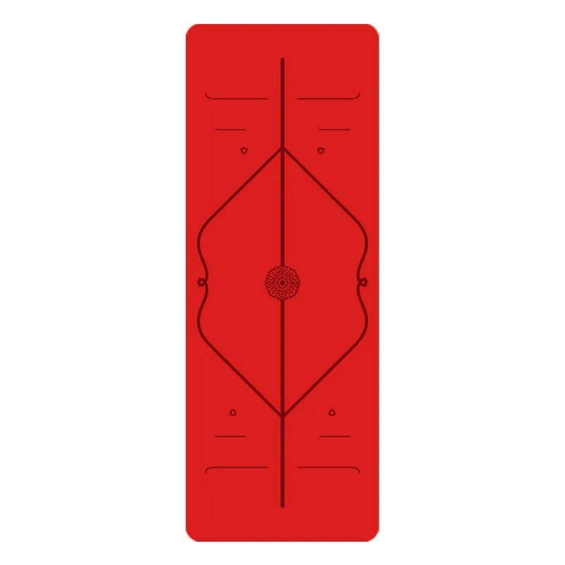 Tappetino Yoga in Gomma Naturale + PU, Design Durevole, Tappetino Fitness Antiscivolo, 11