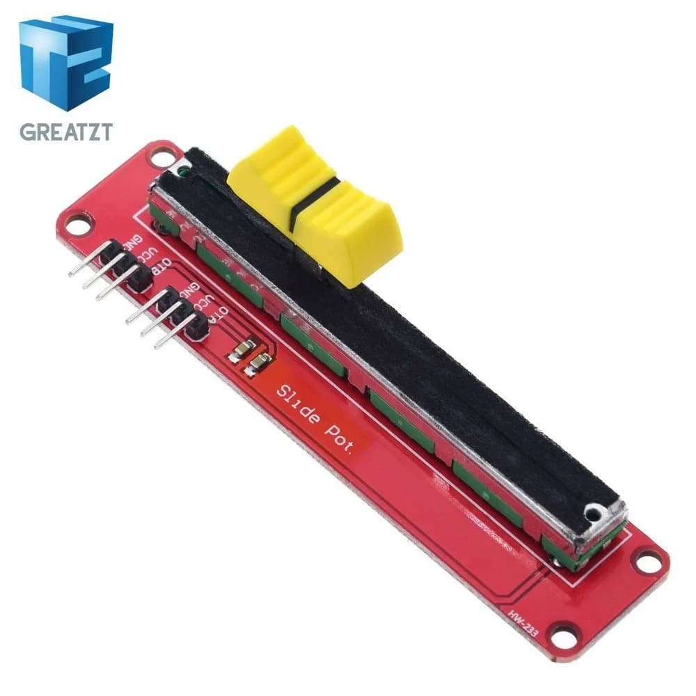 GREATZT Slide Potentiometer 10K Linear Module Dual Output for Arduino AVR Electronic Block