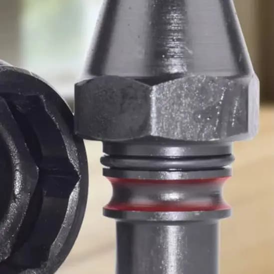 Water Drill Quick Connector Alloy Hex Interface With Integrated Cooling Path For Wet Core Drilling Bits And Garden Hose Adapter