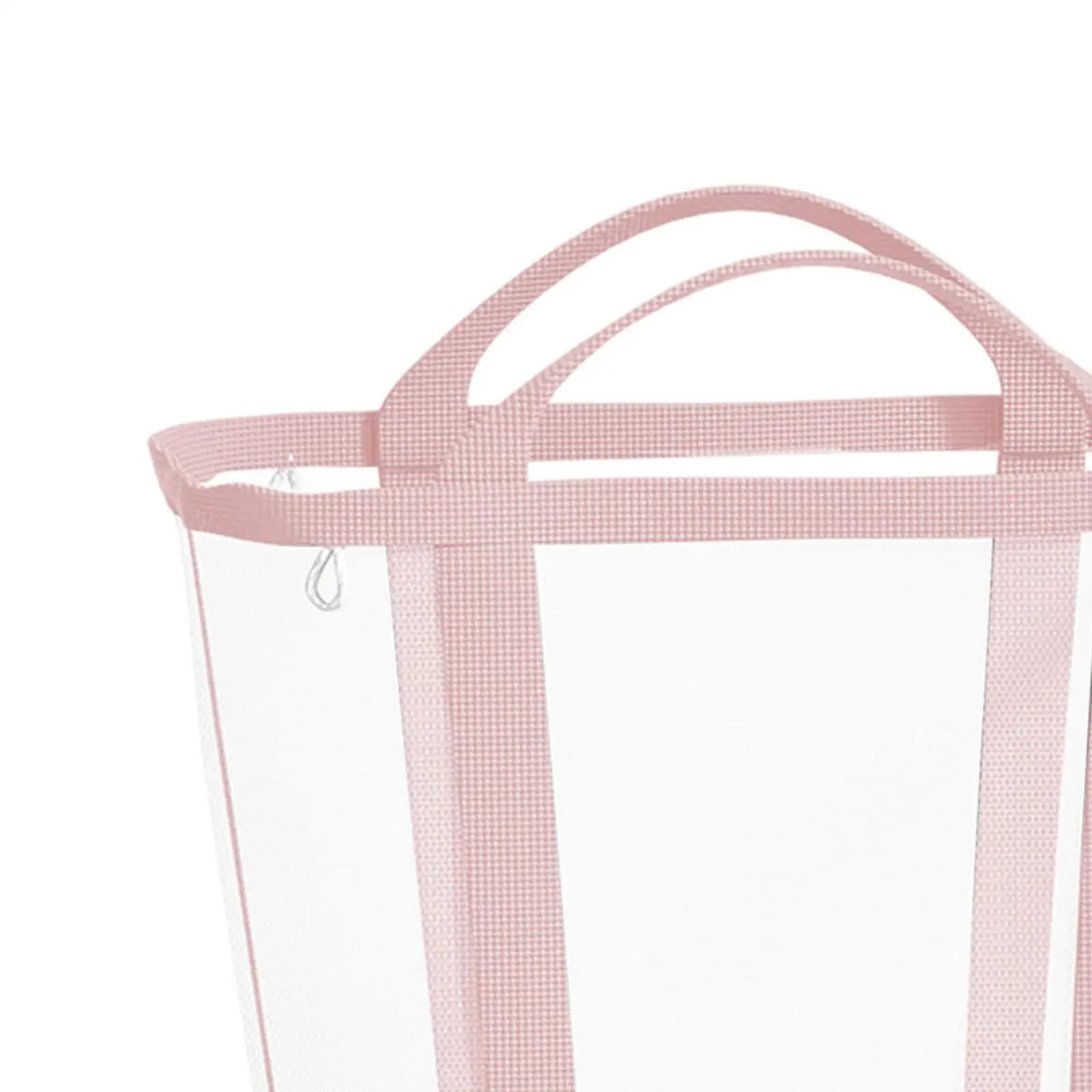 Foldable Laundry Basket Mesh Bag Comfortable Organization Folding Beach Bag Toy Organizer for Dorm Home Indoor Bedroom Apartment