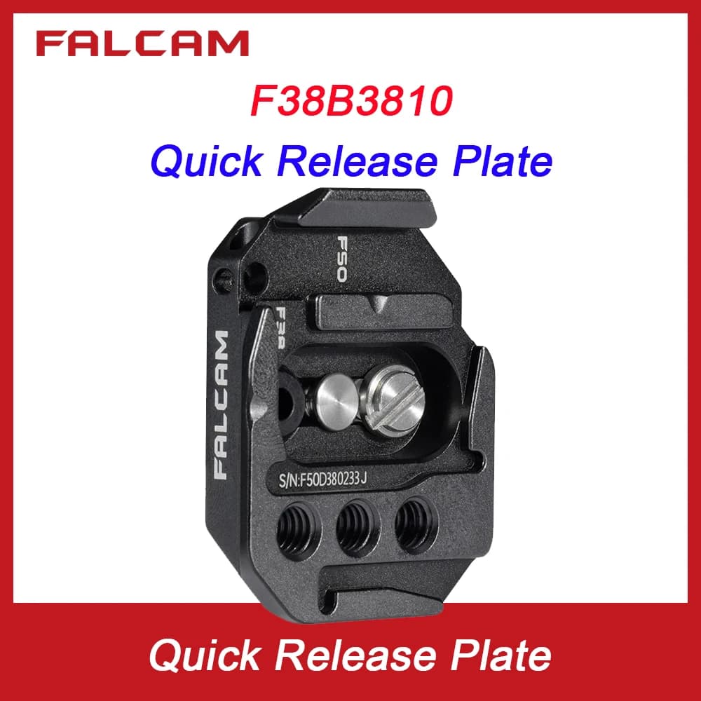 FALCAM F38 and F50 F38B3810 double screw quick release plate for camera stabilizer with tripod slide guide