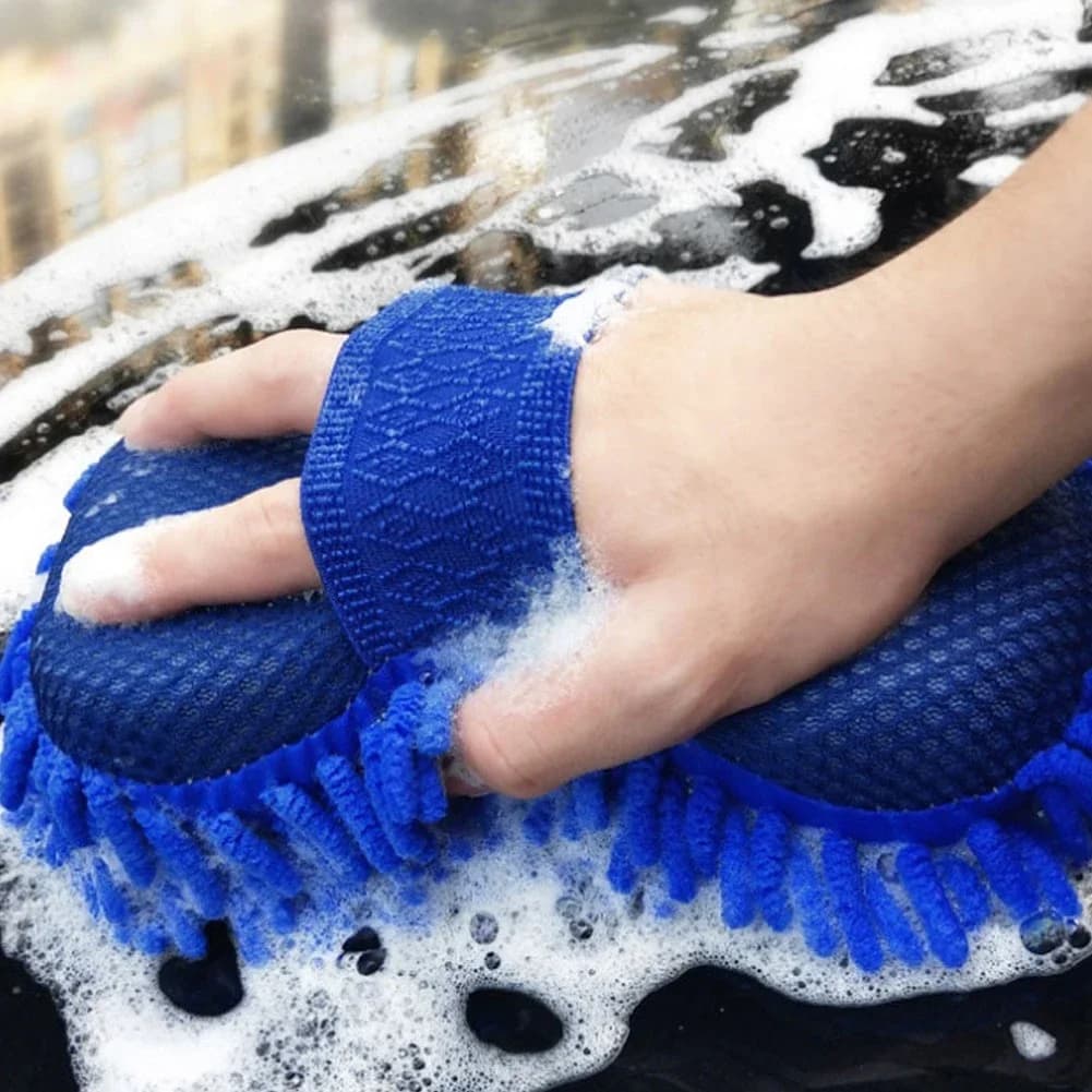 Washing Gloves Motorcycle Foam Washer Brush Seat Wheel Cleaning Tools Auto Care Dirt Pit Bike Accessories Household Universal