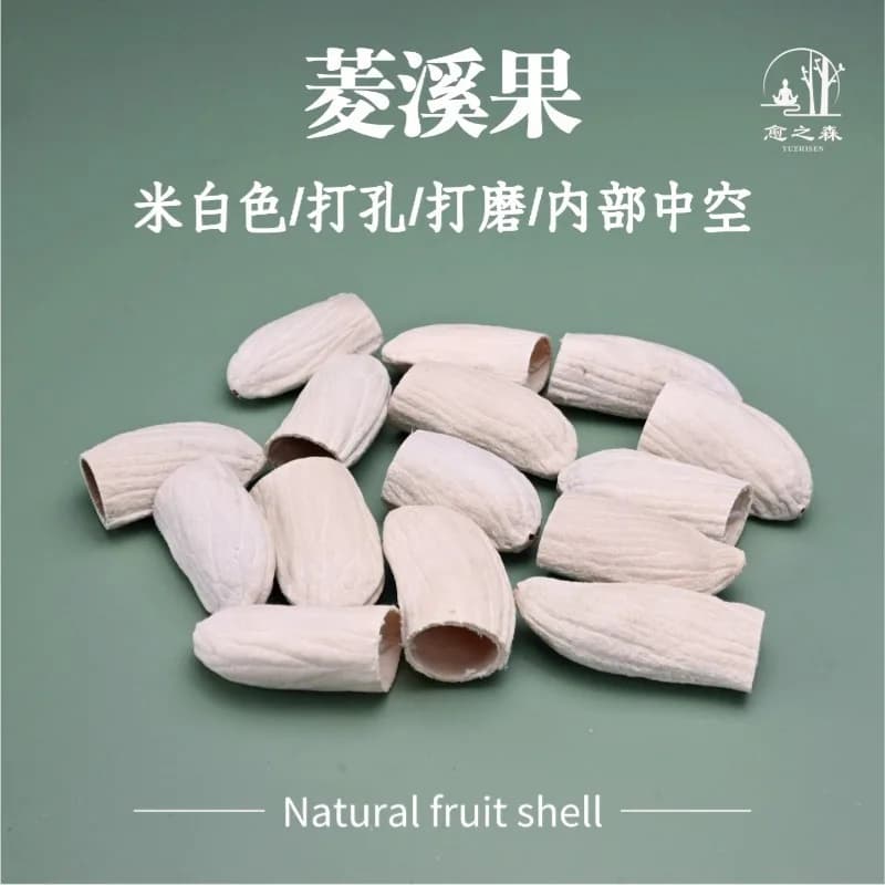 10pcs Mango Stone Shell Rattle Material Bag, Shell Wind Chime DIY Material Accessories, Lingxi Fruit Sound Therapy Bell