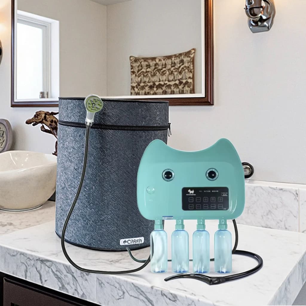 Automatic Pet Bath Gel Dispenser, Electric Foaming Shampoo Machine, Cat Dog Shower Tool, Bathroom Accessory, 1-Click Foam