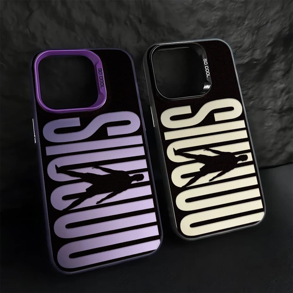 Smile Text Bold Art Simple Hot Sale Unisex For iPhone 15 17 16 14 13 12 11 Pro Max Plus Air TPU Hard Protective Phone Case