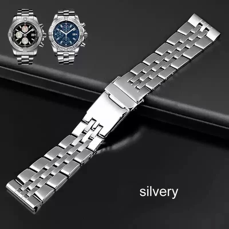 Stainless Steel Watchband 20mm 22mm 24mm Bracelet For Breitling Watch For AVENGER NAVITIMER SUPEROCEAN