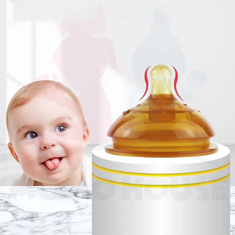 Capezzolo ciuccio in silicone per bottiglia di latte a bocca larga Protezione morbida per capezzoli Accessori per liquidi di sicurezza per capezzoli invertiti anti-morso