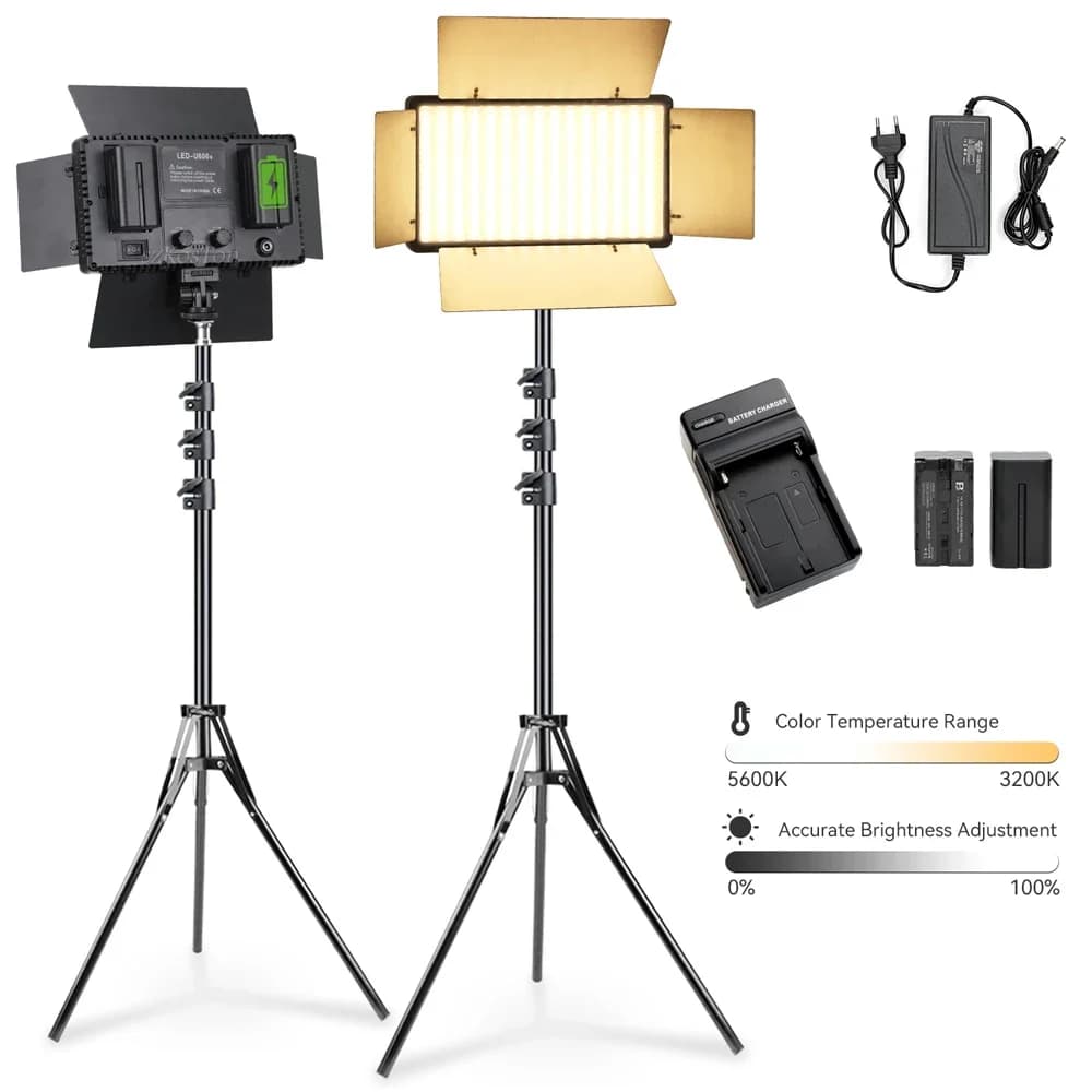 LED Lights Photography Camera Video Lamp Photo Studio Kits Panel Lamp Stand Light Selfie Light For Streaming Tiktok Eyelashes