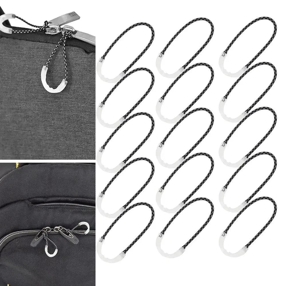 10pcs Coats Jackets Rucksacks Ultra-Bright Glow Parts Zipper Pull Ends Lock Zips Tent Zippers Ideal kit Markers