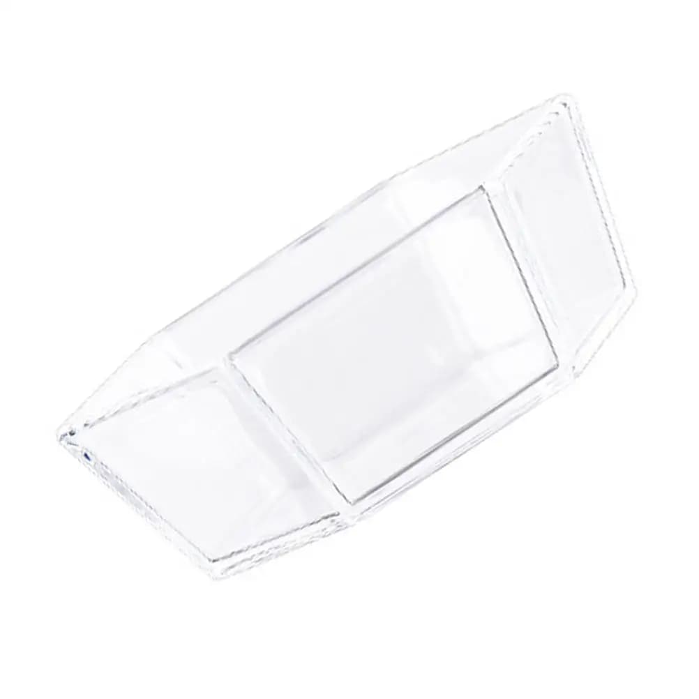 Set di 2 Piatti per Snack, Ciotole per Frutta in Acrilico Trasparente, Vassoio Portaoggetti per Cucina, Piatto per Frutta e Snack Secchi, Design Moderno