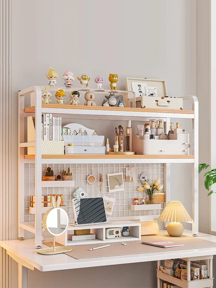 Tappetino moderno Organizzatore da tavolo multistrato Ra per eup Desk Cuter Desk Bookshelf Soluzione di archiviazione per pannelli con fori