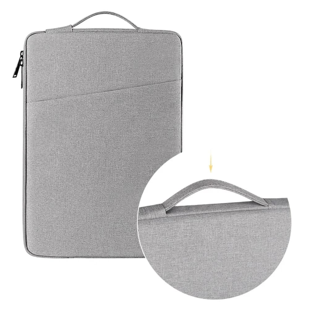 Borsa per Laptop Portatile con Manico, Leggera, Doppia Cerniera, Custodia Morbida Impermeabile, Borsa da Lavoro per Notebook