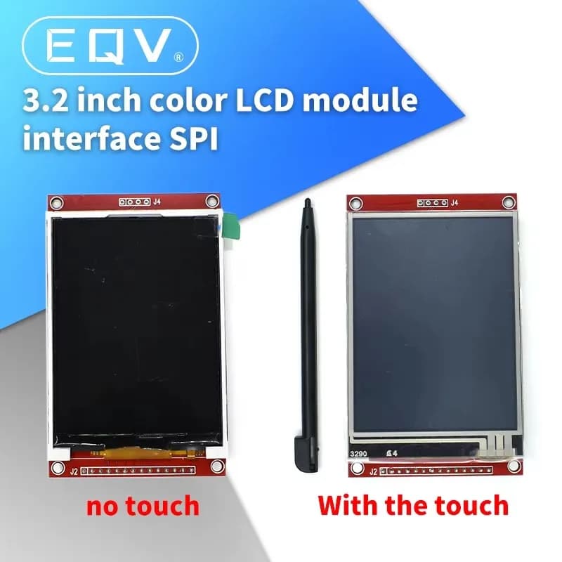 Modulo LCD TFT da 3,2 pollici con driver Touch ILI9341 240 (RGB) * Porta seriale 320 SPI (9 IO) Touch IC XPT2046 per Raspberry PI