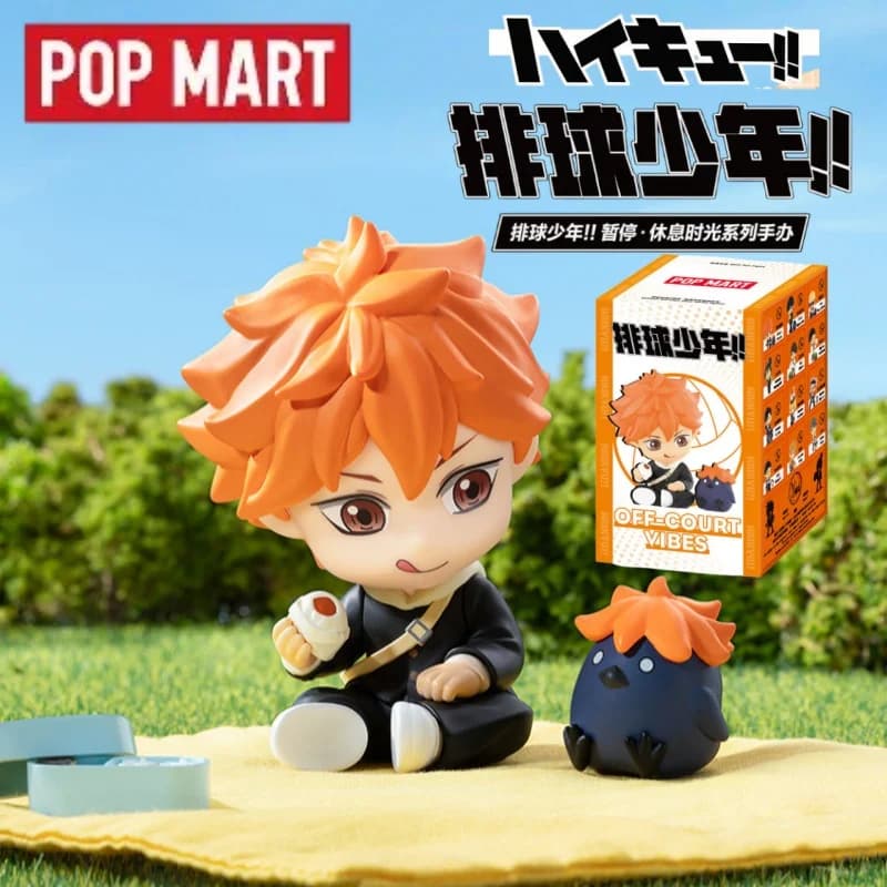 New Genuine POPMART Haikyu!! Pause & Rest Series Blind Box Anime Figure Collectible Birthday Gift Shoyo Hinata Tobio Kageyama