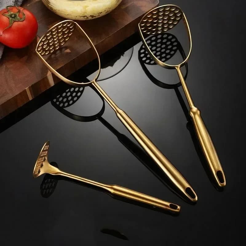 Home In Acciaio Inox Schiacciapatate Manuale Frantoio Per Alimenti Liscio Aglio Presse Zucca Ricer Gadget Da Cucina Utensili Per La Casa