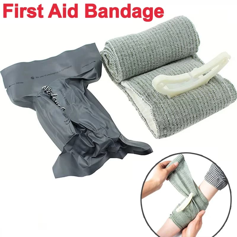 Kit per traumi medici da 6/4 pollici Escursionismo all'aperto Campeggio Primo soccorso Benda israeliana IFAK Trauma Cura delle ferite Protezione di sicurezza di emergenza
