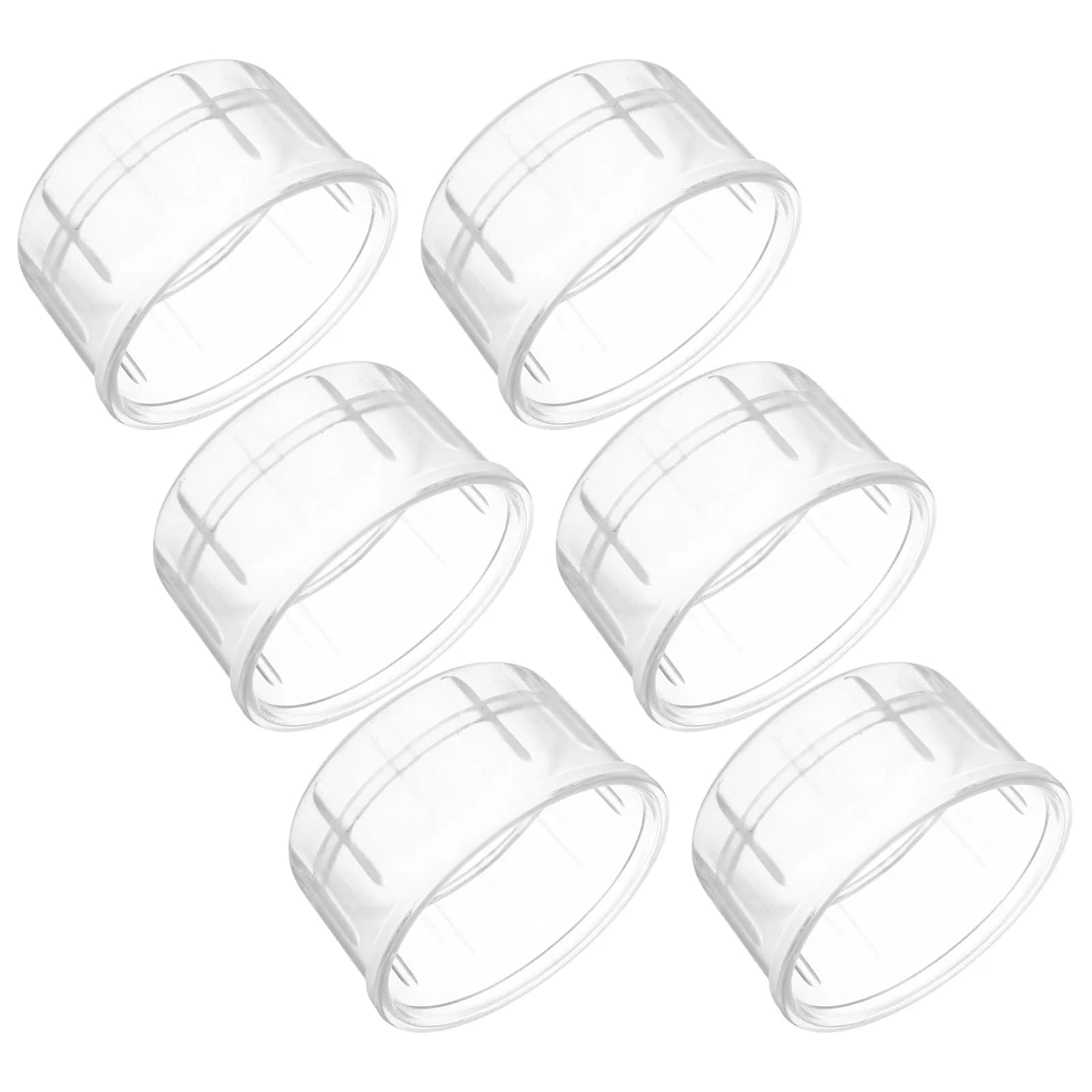 Set di 6 Coperchi Universali Antisgocciolamento per Shaker, Protezione Trasparente in PC per Cocktail Shaker, Tumbler e Bicchieri per Succhi