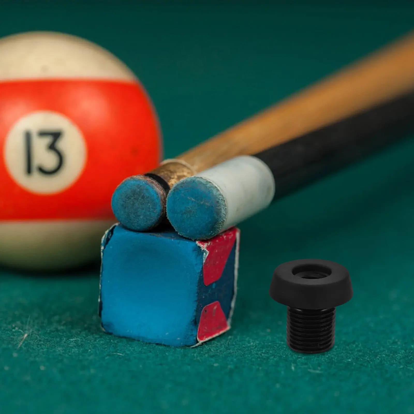 Copertura in gomma nera per la base della stecca da biliardo, tappo protettivo per la parte inferiore della stecca da snooker, accessori per giocatori di biliardo