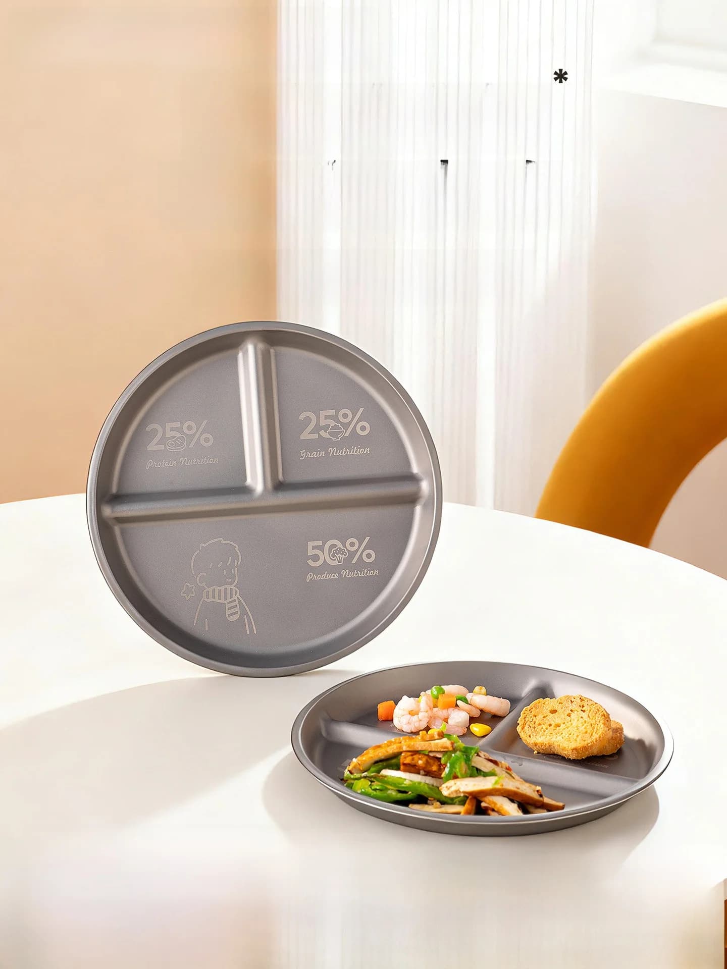 Pure Titanium Plate Onlycook for Food, for Weight Loss, Breakfast, Domestic Use, Children's Plate, High Range Element