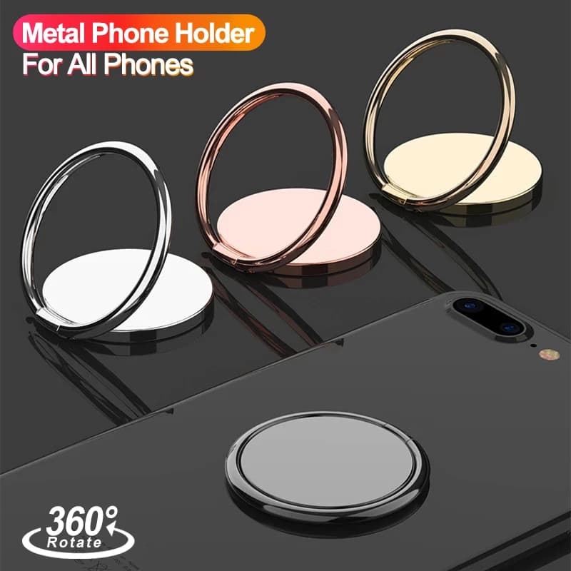 Universal Finger Ring Holder Cell Phone Ring Holder 360° Rotatable Magnetic Metal Smartphone Bracket For iPhone Huawei Xiaomi