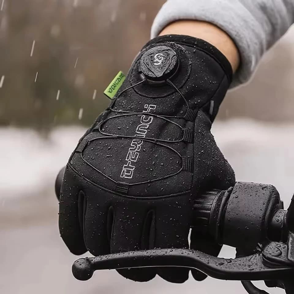 Women's Warm Winter Gloves Ski Cycling Gloves with sports touchscreen thickened windproof and waterproof