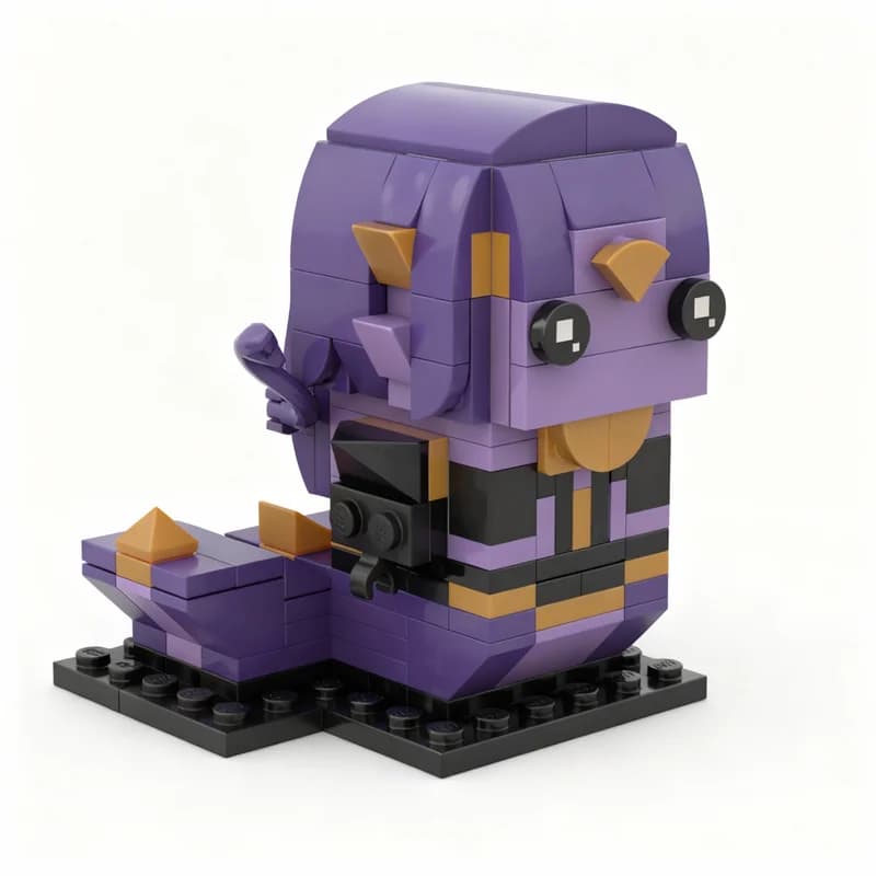 Set di Costruzioni MOC Vexoria Sun Eater Tail Brickheadz, 187 Pezzi, Gioco Educativo Creativo, Regalo di Natale