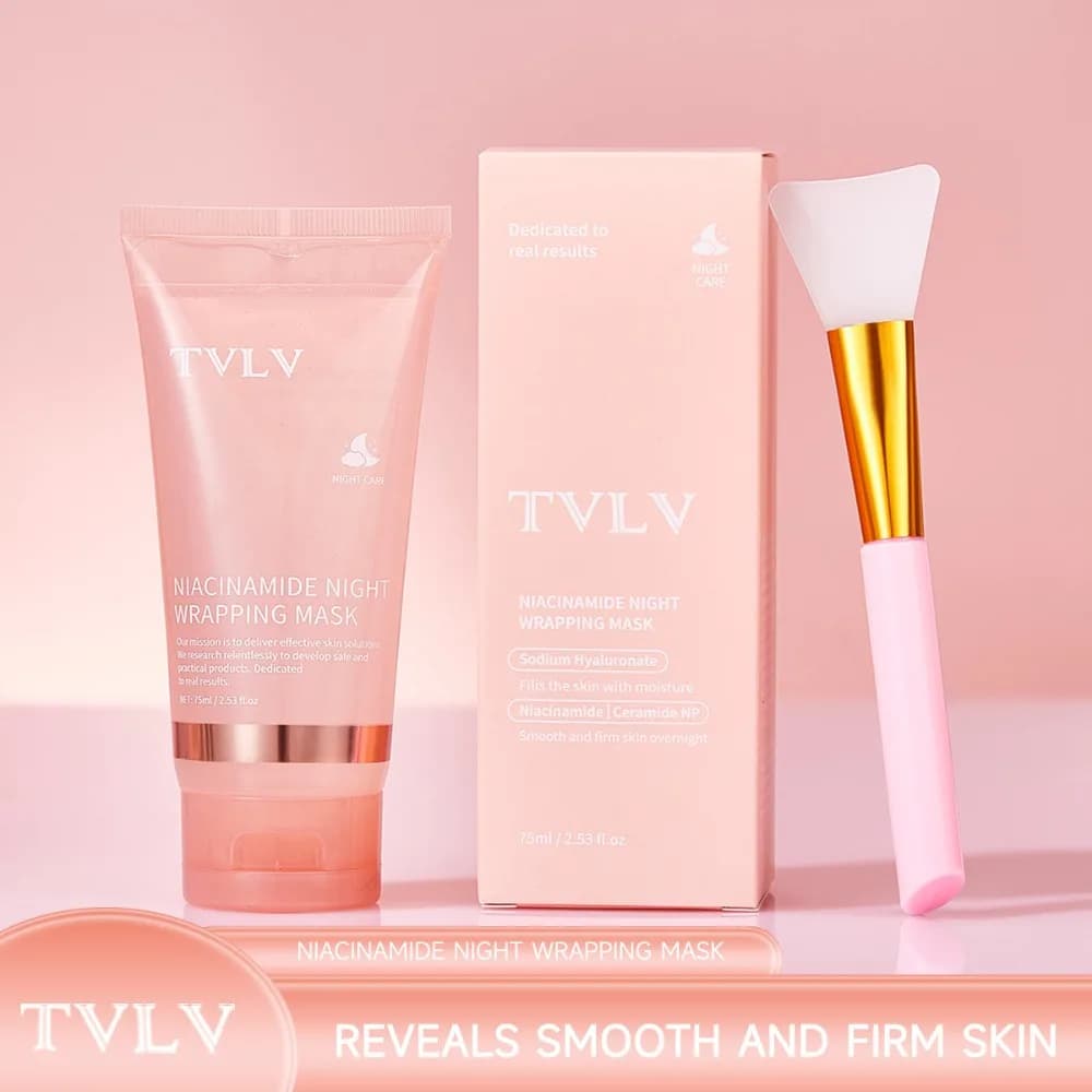 Night mask at nicotinamide Peel Off Deep hydration Sleaching During the night Skin care Sleeping bag for woman Renewal of glowing skin