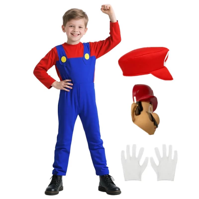 Set uniforme Game Brothers Costume da gioco di ruolo Divertente tuta da ragazzo anime Vestito da ragazza Costume cosplay di Halloween con regalo di oggetti di scena