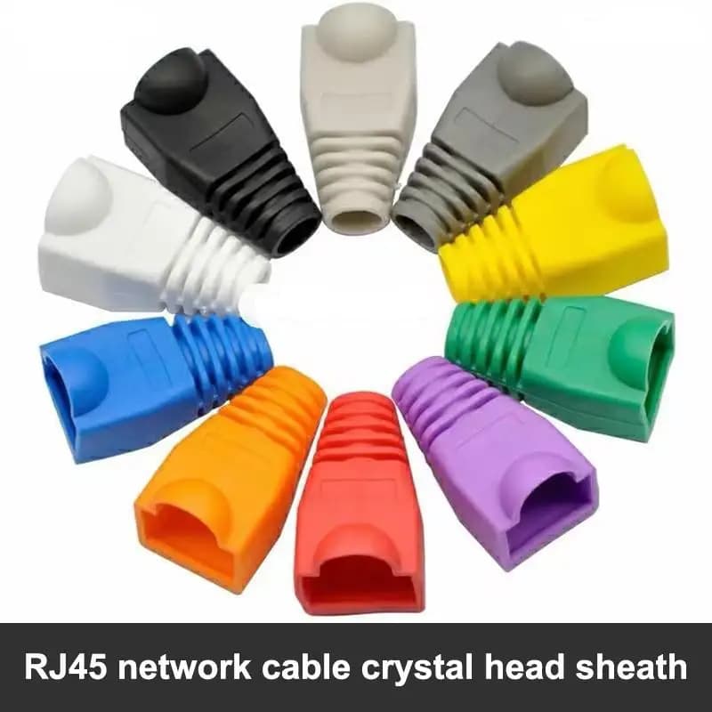50/100 pezzi RJ45 connettore cavo spina copertura cavo di rete Ethernet connettori stivali antistrappo
