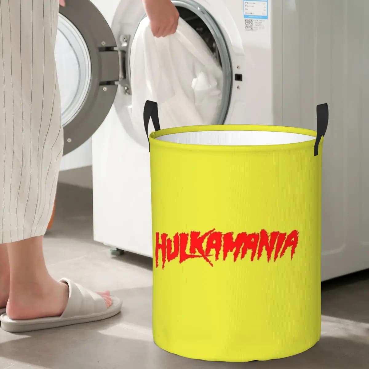 Hulk Hogan Hulkamania Cestini per biancheria pieghevoli Vestiti sporchi Articoli vari Cestino portaoggetti Borsa organizer per la casa per bambini a casa