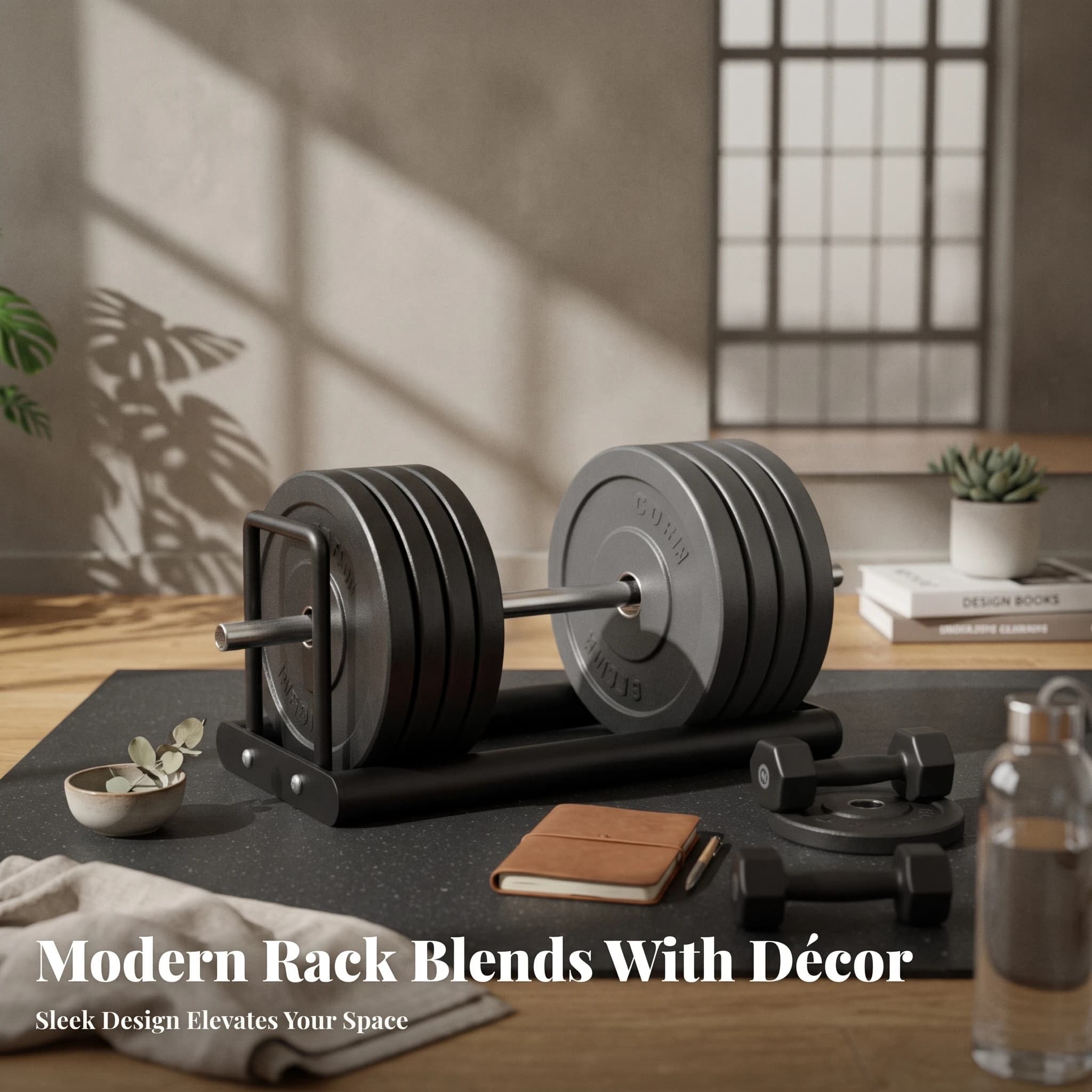 Coated Finish Steel Construction Screw Fasteners Weight Plate Storage Rack Barbell Plate Rack for Gym